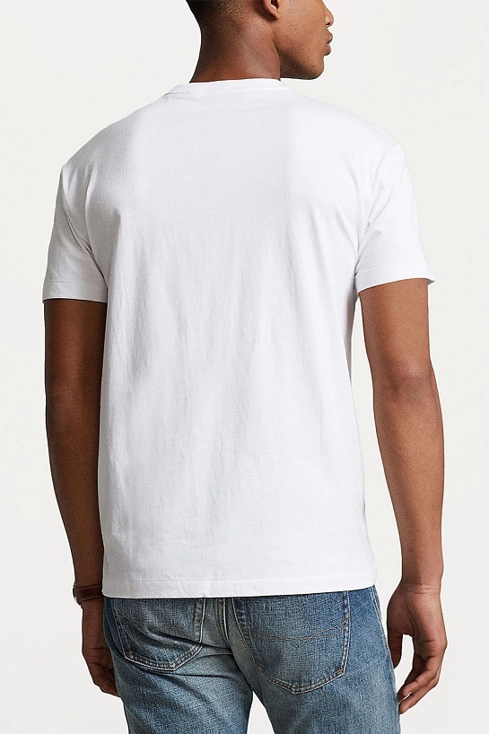 Мужская белая футболка Роlо Ralрh Lаurеn "Bear"