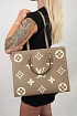 Кожаная Louis Vuitton Сумка Onthego GM 40x32 см - Beige