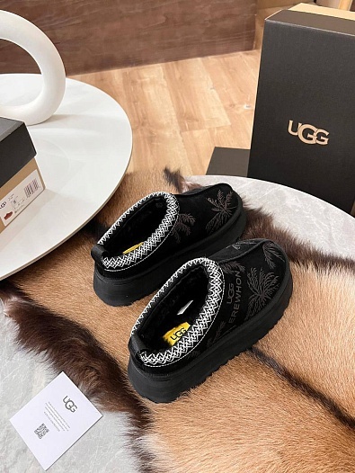 Женские замшевые ботинки UGG Tazz Platform Erewhon - Black   