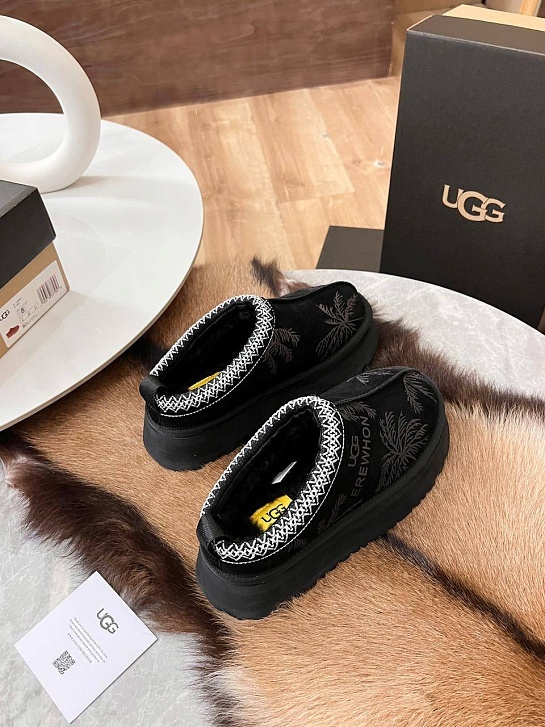 Женские замшевые ботинки UGG Tazz Platform Erewhon - Black