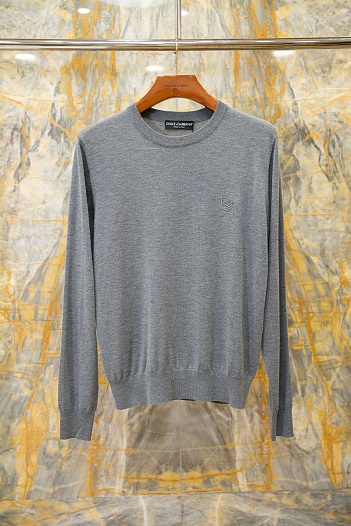 Мужской серый джемпер Dolce & Gabbana premium   
