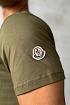 Мужская футболка Moncler logo-patch - Khaki