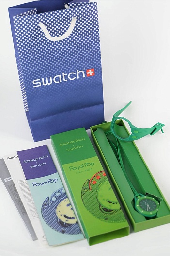 Часы Audemars Piguet x Swatch "Royal Pop" Green Eight premium   