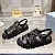 Женские кожаные сандалии Prada Monolith - Black