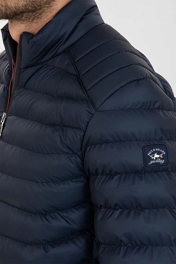 Мужская тёмно-синяя куртка Paul & Shark logo-patch   