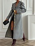 Женское пальто серого цвета Schiaparelli