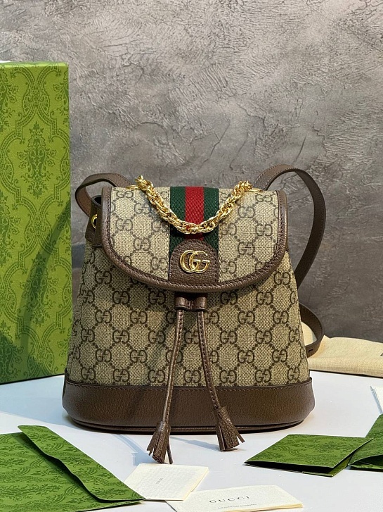 Рюкзак Gucci Ophidia Premium 20.5x20x12 см - Brown
