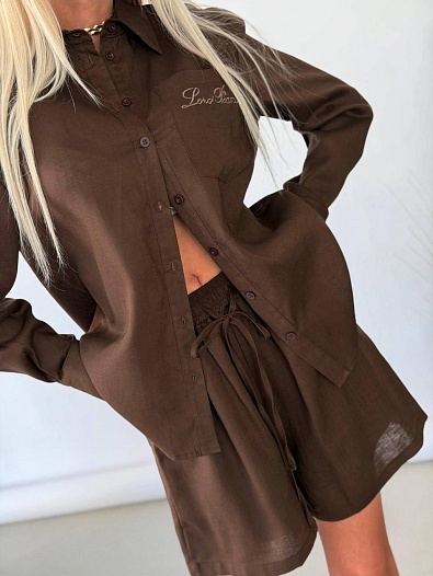 Коричневый женский костюм Zimmermann premium   