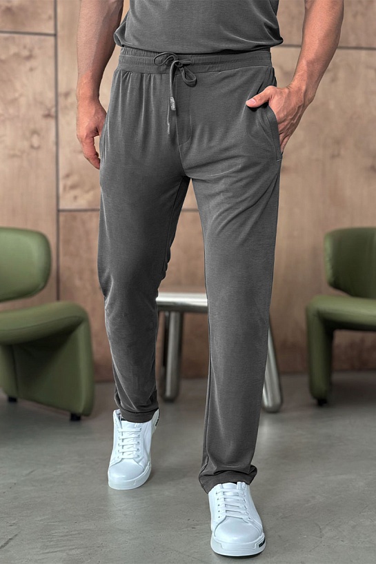 Мужские штаны серого цвета Brioni
