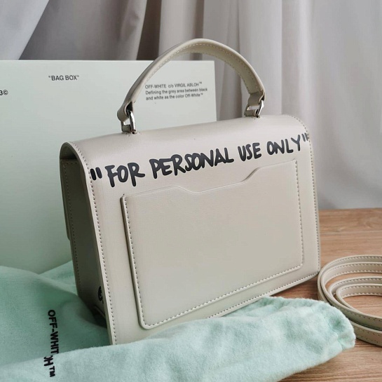 Женская кожаная сумка Off-White 1.4 Jitney 22x15 см (2 расцветки)