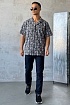 Мужская чёрная рубашка Dolce & Gabbana graphic-print