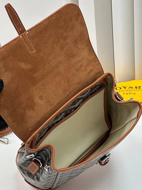Женский рюкзак Goyard Alpin Mini Premium 23x19x9.5 см - Brown