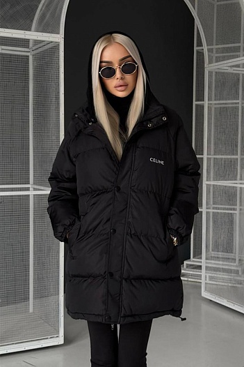 Женская чёрная куртка Celine   