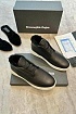 Кроссовки с мехом Ermenegildo Zegna Triple Stitch - Black / White