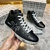 Кожаные кроссовки с мехом Premiata high-top - Black