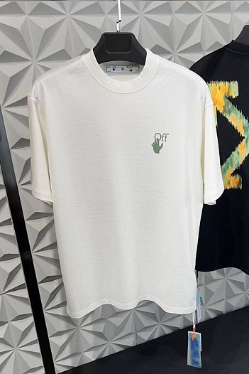Белая оверсайз футболка Off-White Arrows   