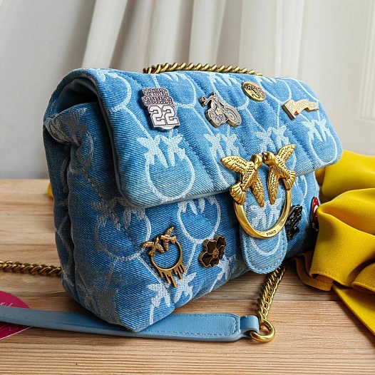Женская джинсовая сумка Puff 23x17 см   