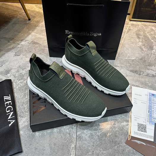 Мужские текстильные кроссовки Ermenegildo Zegna   
