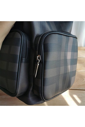 Кожаный рюкзак Burberry London Check 40х30 см   