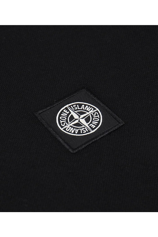 Мужское серое поло Stone Island compass badge