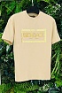 Бежевая футболка Collaboration Fendi x Versace Fendace Logo
