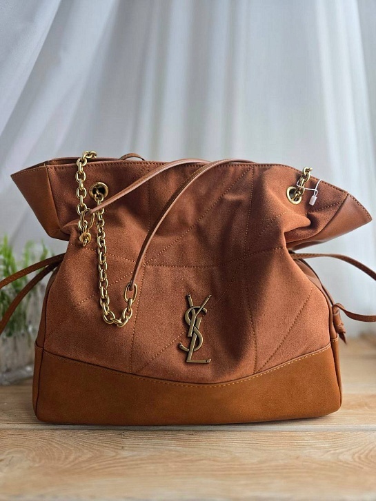 Замшевая сумка Yves Saint Laurent 38x34 см