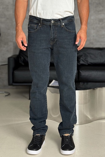 Мужские тёмно-синие джинсы Emporio Armani   