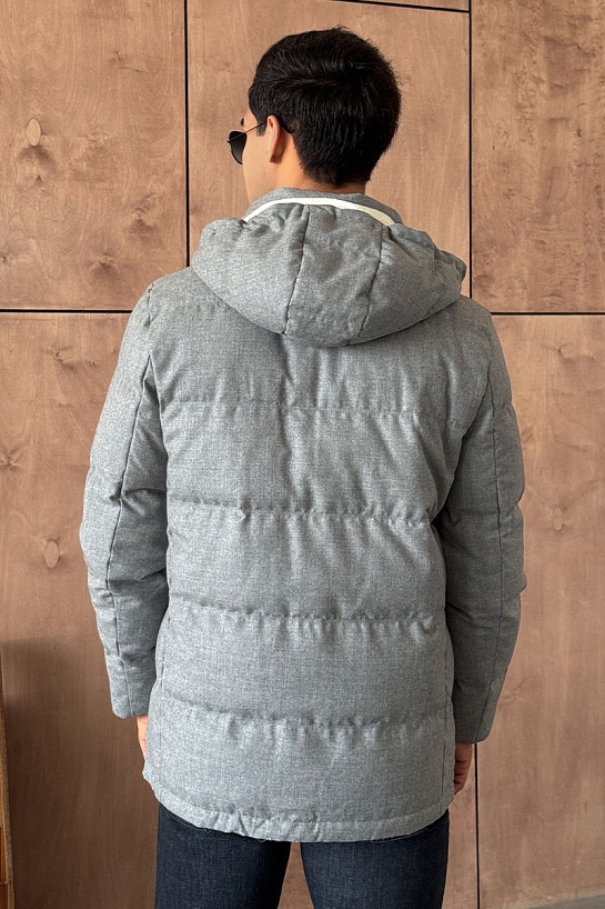 Мужской пуховик Brunello Cucinelli Premium - Grey