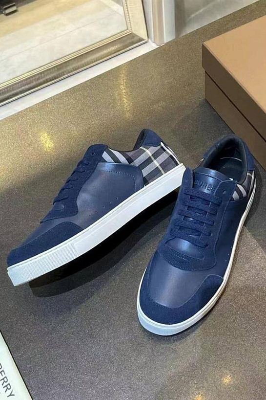 Комбинированные кроссовки Burberry Stevie