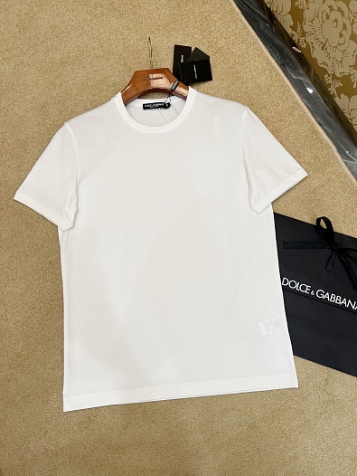 Мужская белая футболка Dolce & Gabbana Premium   