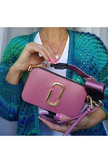 Кожаная сумка Marc Jacobs 25x16 см - Crimson   