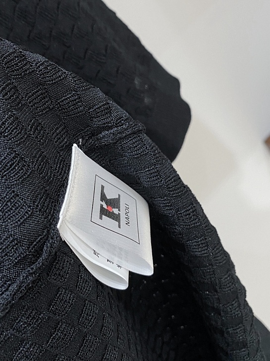 Мужское чёрное поло Kiton premium