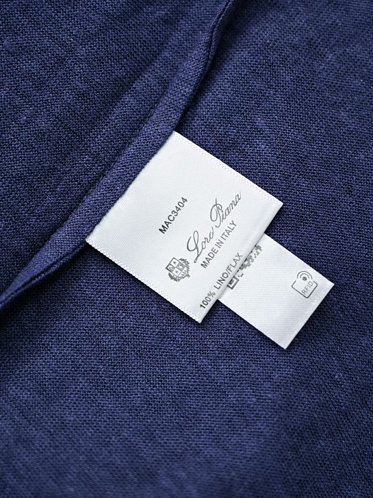 Мужское тёмно-синее поло Loro Piana premium