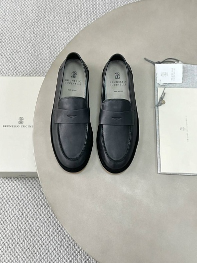 Мужские кожаные лоферы Brunello Cucinelli Premium   