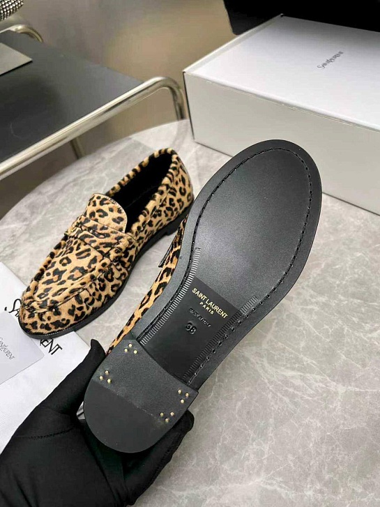Женские замшевые лоферы Yves Saint Laurent premium