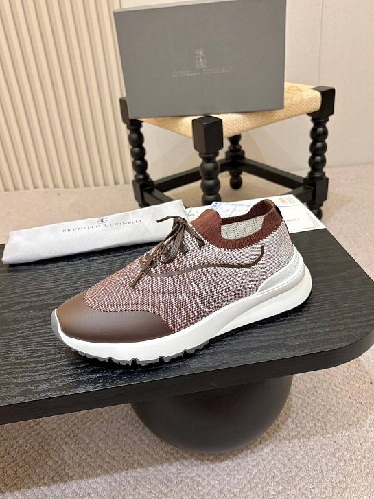 Мужские кроссовки Brunello Cucinelli knitted