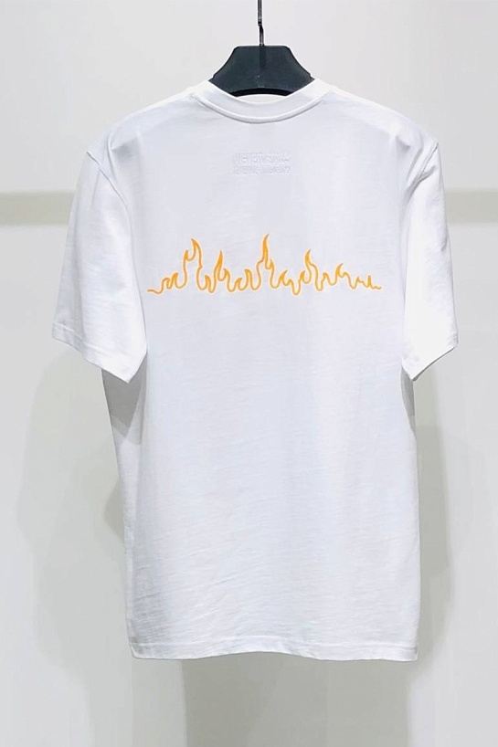 Оверсайз футболка Vetements Hotter Than Your Ex - White