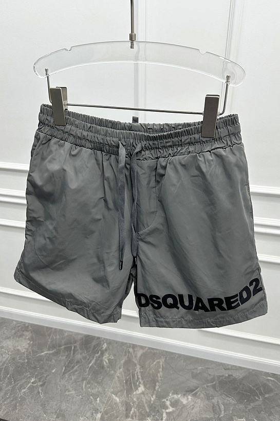 Мужские серые шорты Dsquared2