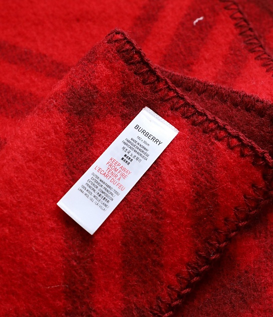 Шарф Burberry Check premium 182x30 см - Red