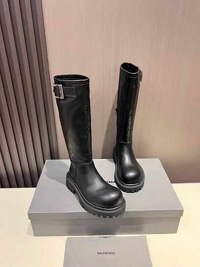 Женские кожаные сапоги Balenciaga premium   