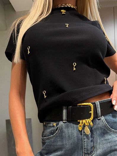 Женская футболка Schiaparelli premium - Black   