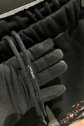 Чёрные мужские шорты Off-White Paint Splatter   