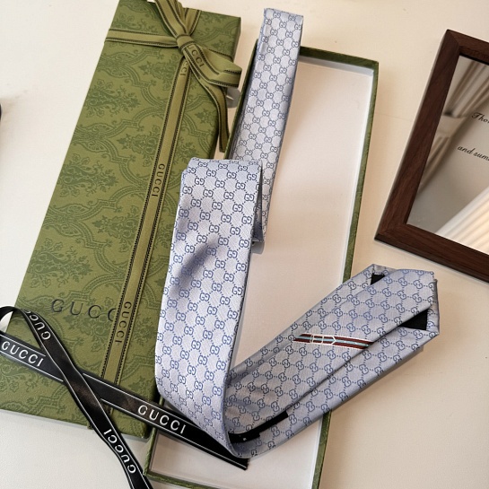 Галстук Gucci GG Monogram premium 146x7 см - Blue