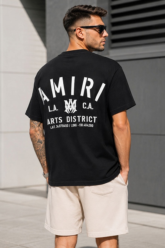 Футболка чёрного цвета Amiri logo-print