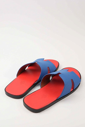 Мужские шлёпанцы Hermes Izmir - Blue / Red   