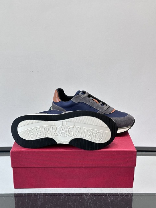 Мужские комбинированные кроссовки Salvatore Ferragamo