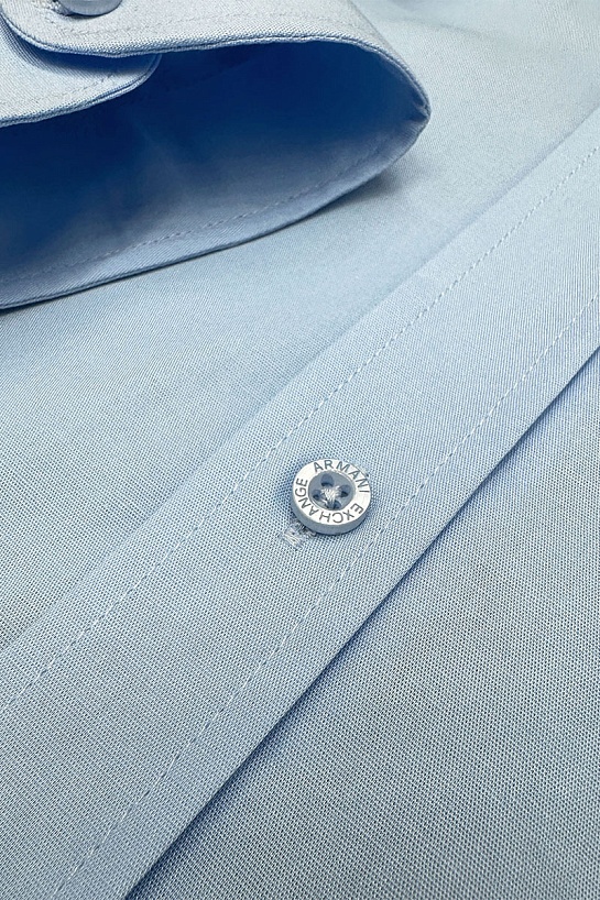 Мужская голубая рубашка Armani Exchange