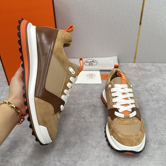 Мужские кроссовки Hermes Leader - Brown