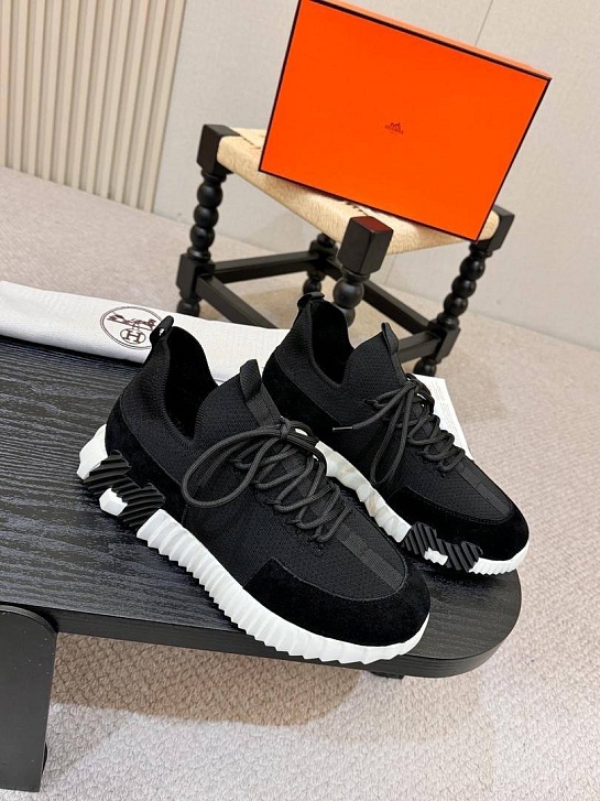Текстильные кроссовки Hermes lift slip-on
