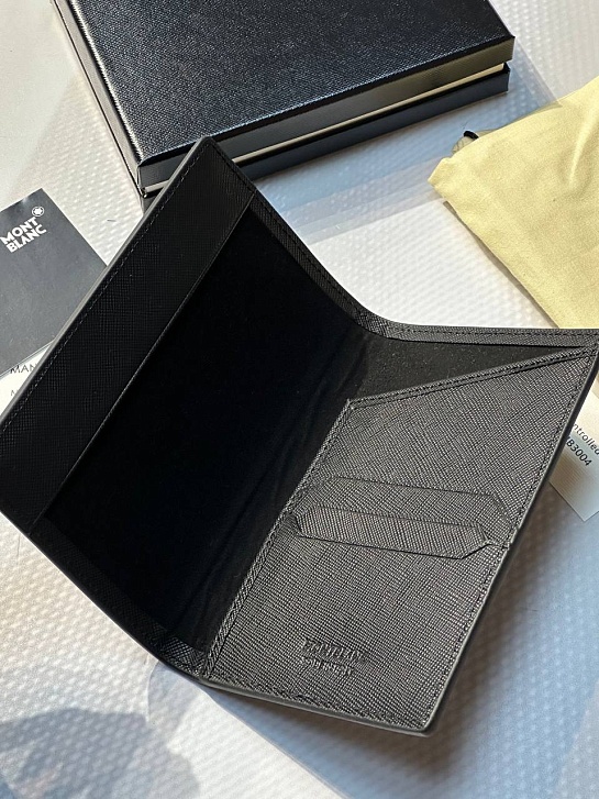 Кожаная обложка для паспорта Montblanc Premium 14x10 см